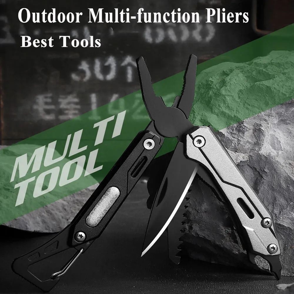 Outdoor Stainless Steel Multi-Function Survival Tool outdoor stainless steel folding pliers multi function survival tool with screwdriver and file for camping diy grade