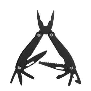 12 in 1 pocket multitool knife multi tool folding pliers with bottle opener for camping fishing hiking & survival