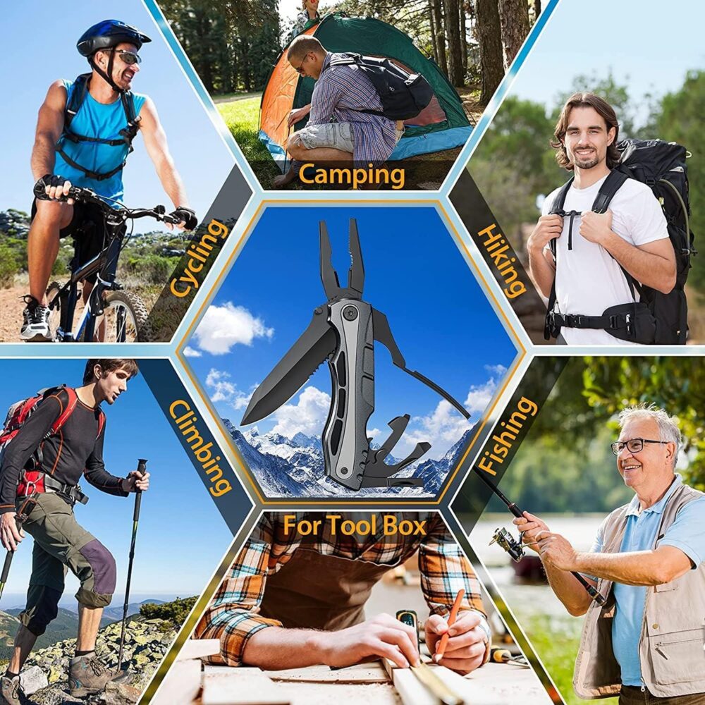 survival gadgets outdoor camping survival multi tool pliers all in one multifunctional knife folding knife