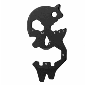 Custom Wrench Screw Ruler Bottle Opener Portable No Rust 18-In-1 Skull Shaped EDC Keychain Multi-tool