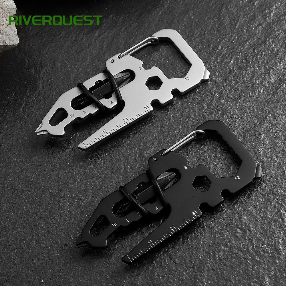 All in One Outdoor Portable Survival Carabiner Tool Card all in one outdoor portable survival carabiner tool card