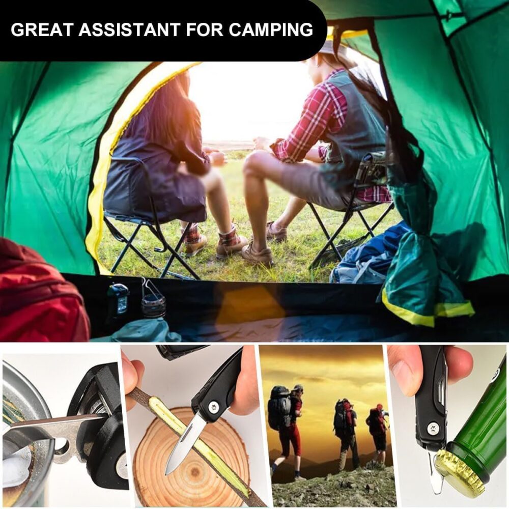 12 in 1 industrial grade stainless steel pocket multi tool set knife outdoor camping climbing combination pliers oem available