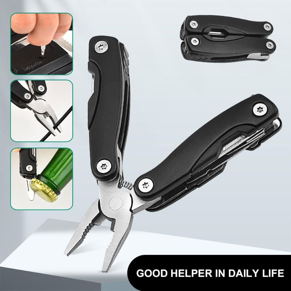 12 in 1 industrial grade stainless steel pocket multi tool set knife outdoor camping climbing combination pliers oem available