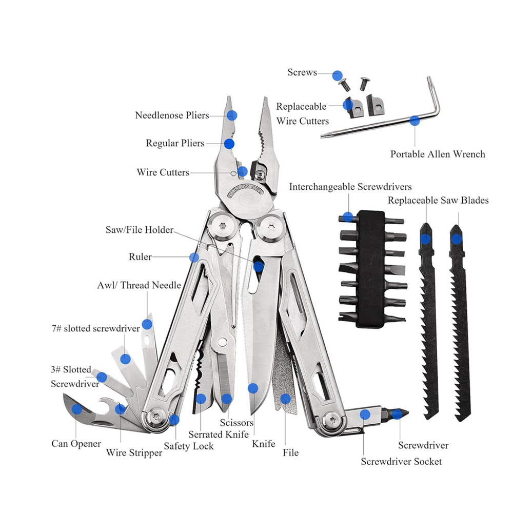 Outdoor Foldable Multifunctional Knife & Pliers wilderness foldable multifunctional knife & pliers