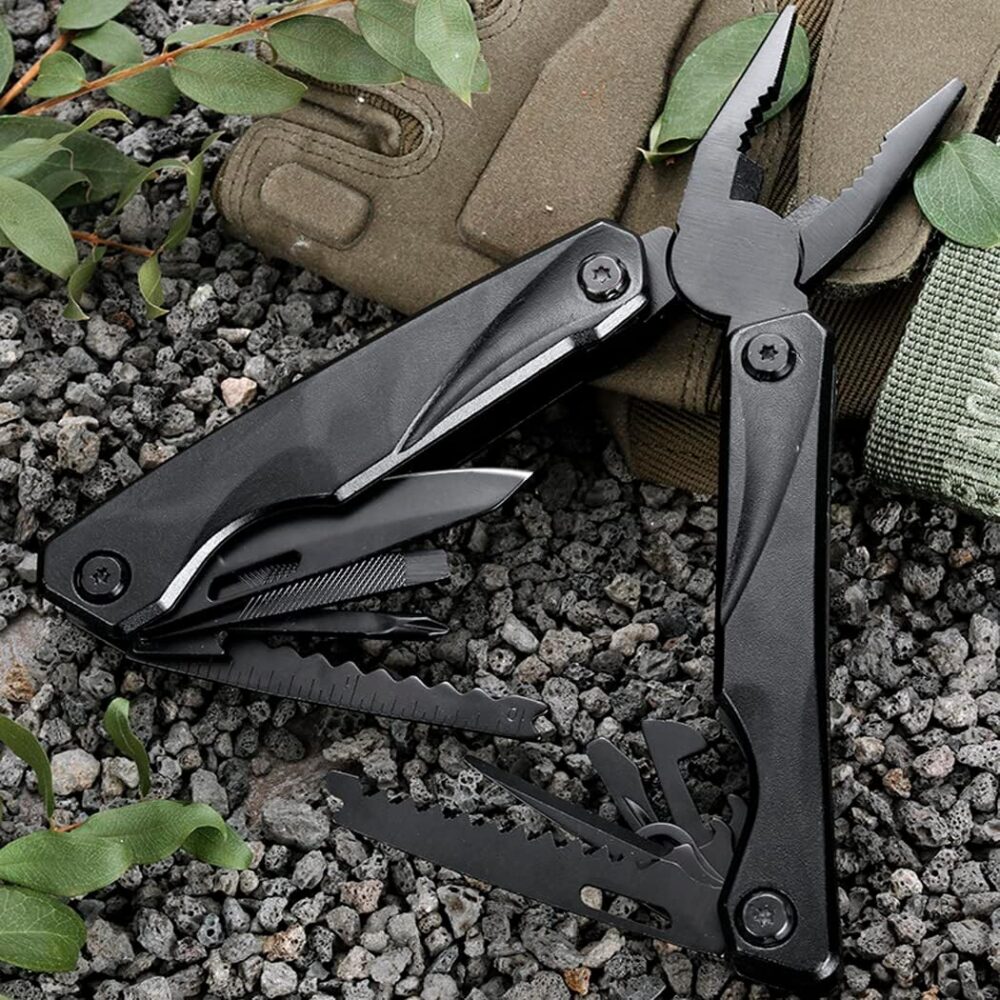 manufacturers spot 2cr13 stainless steel folding knife pliers multi purpose pliers with nylon cover