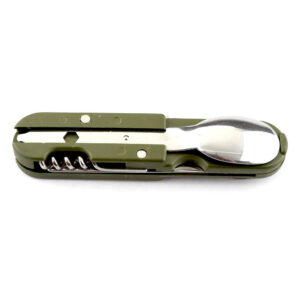 camping folding knife fork spoon combination stainless steel tableware knife fork multifunctional knife disassembly tableware