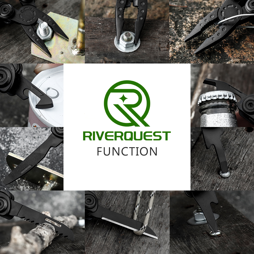 11 in 1 stainless steel multi tool pliers: portable outdoor camping tool