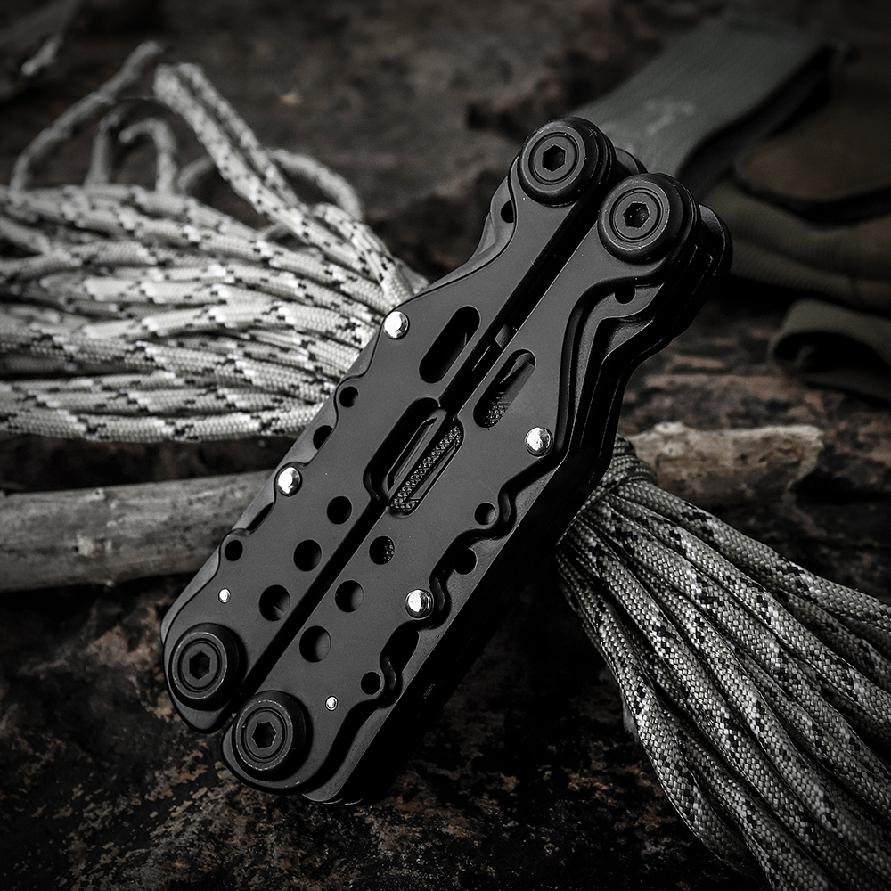 11 in 1 stainless steel multi tool pliers: portable outdoor camping tool