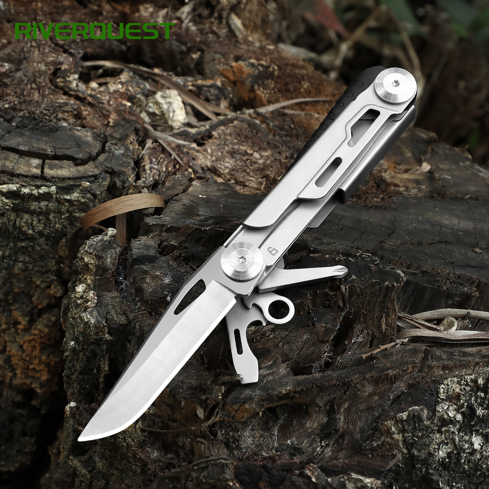 Compact Multitool for Camping, Hiking & Emergency 8 in 1 compact multitool for camping, hiking & emergency