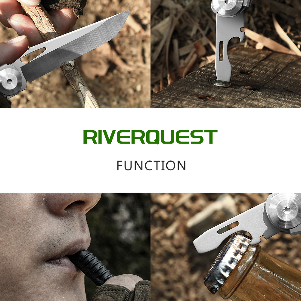 Compact Multitool for Camping, Hiking & Emergency 8 in 1 compact multitool for camping, hiking & emergency