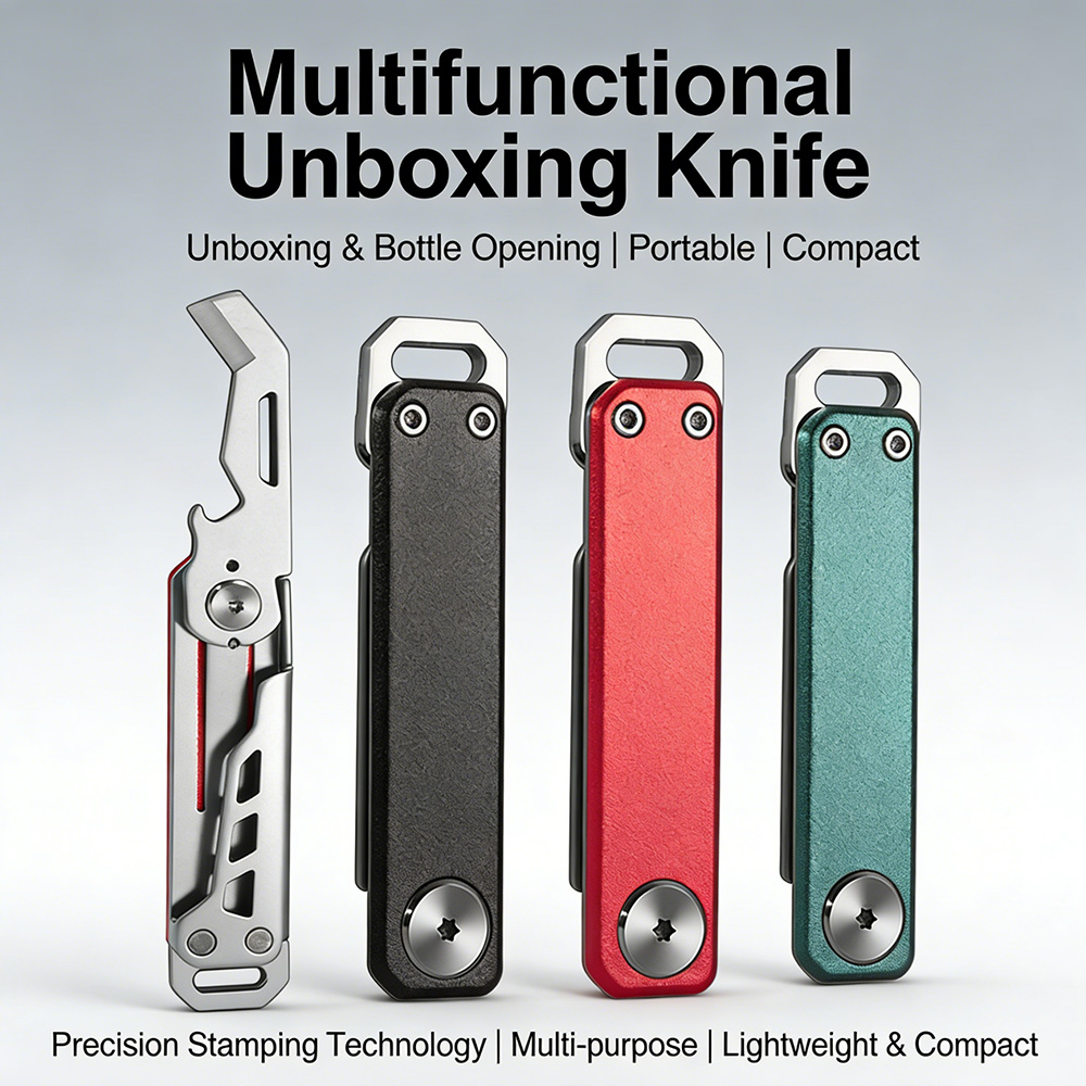 multi tool keychain: 3 in 1 knife opener