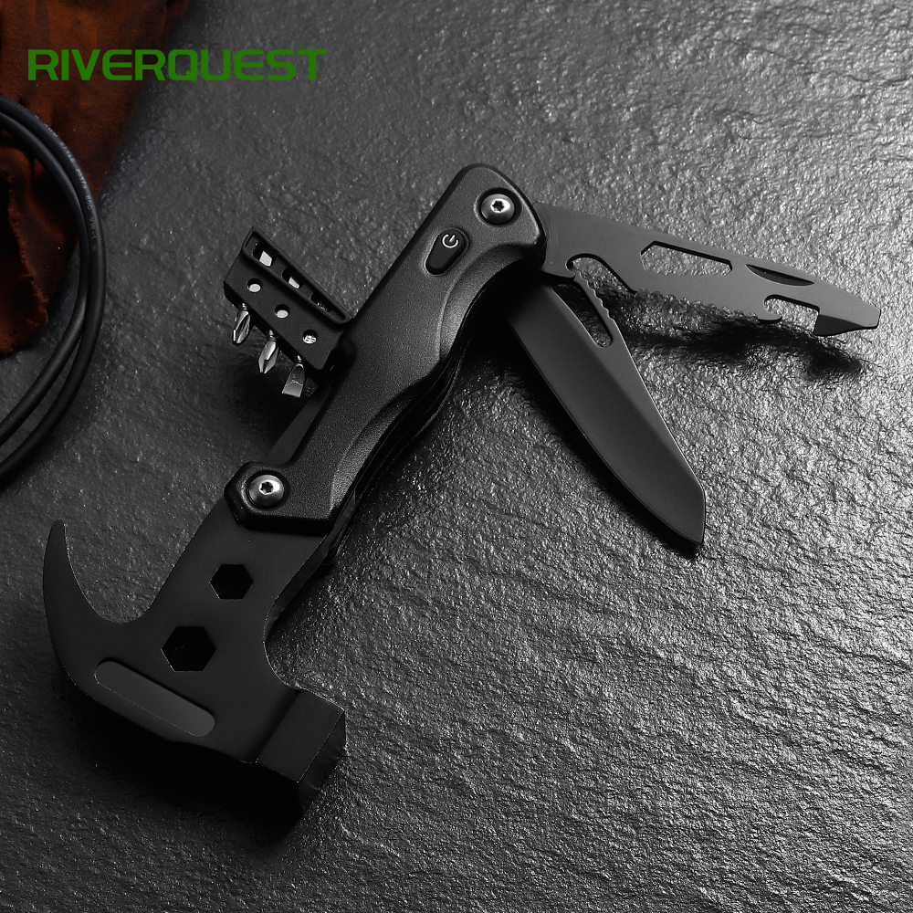 18 in 1 hammer multi tool for camping car emergency repair