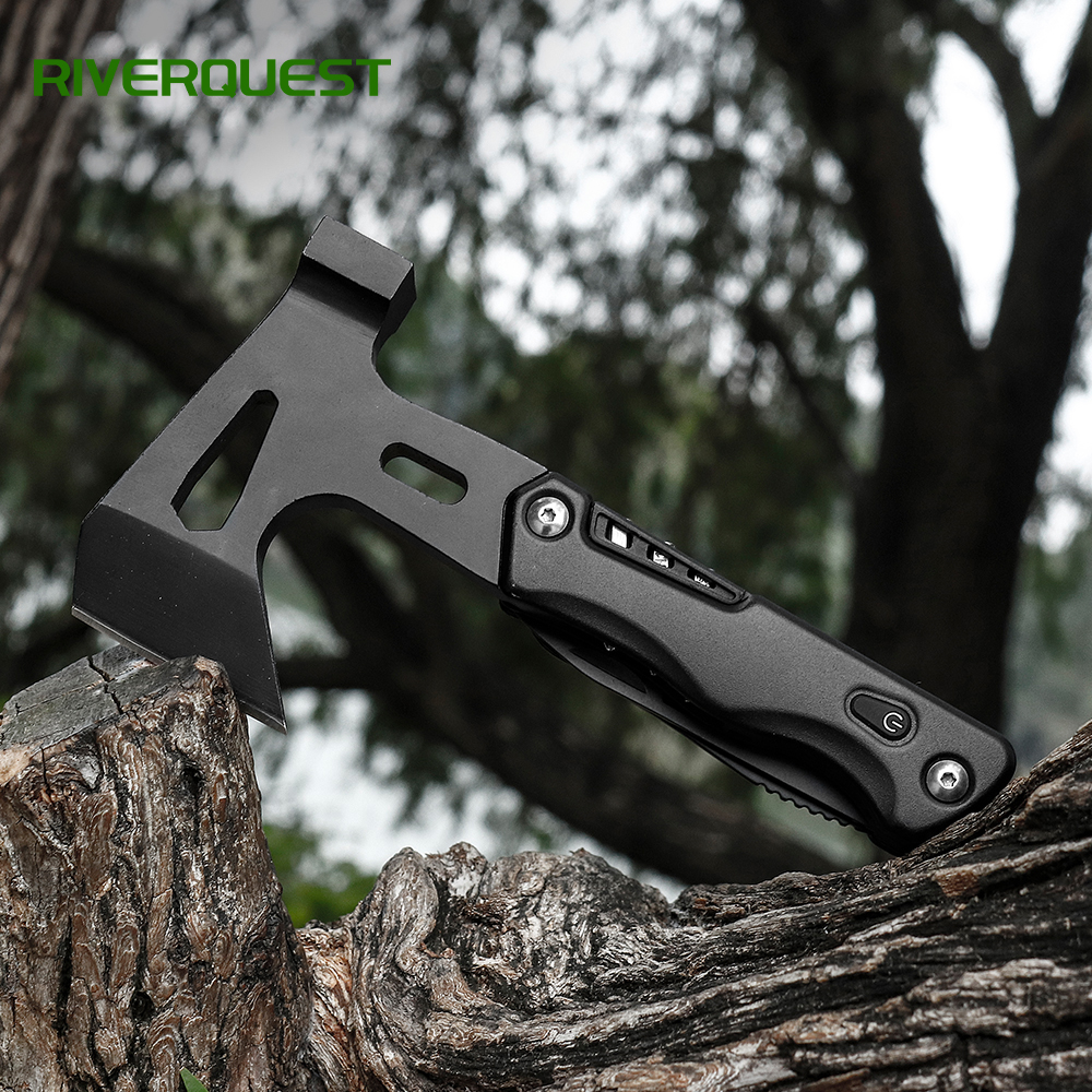 18 in 1 axe multi tool : camping essential for outdoor