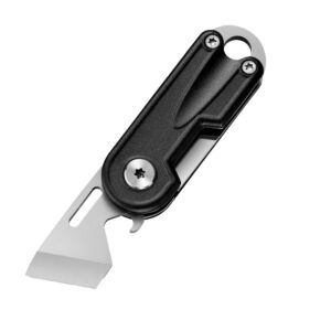 locking aluminum edc tool: box cutter & keychain