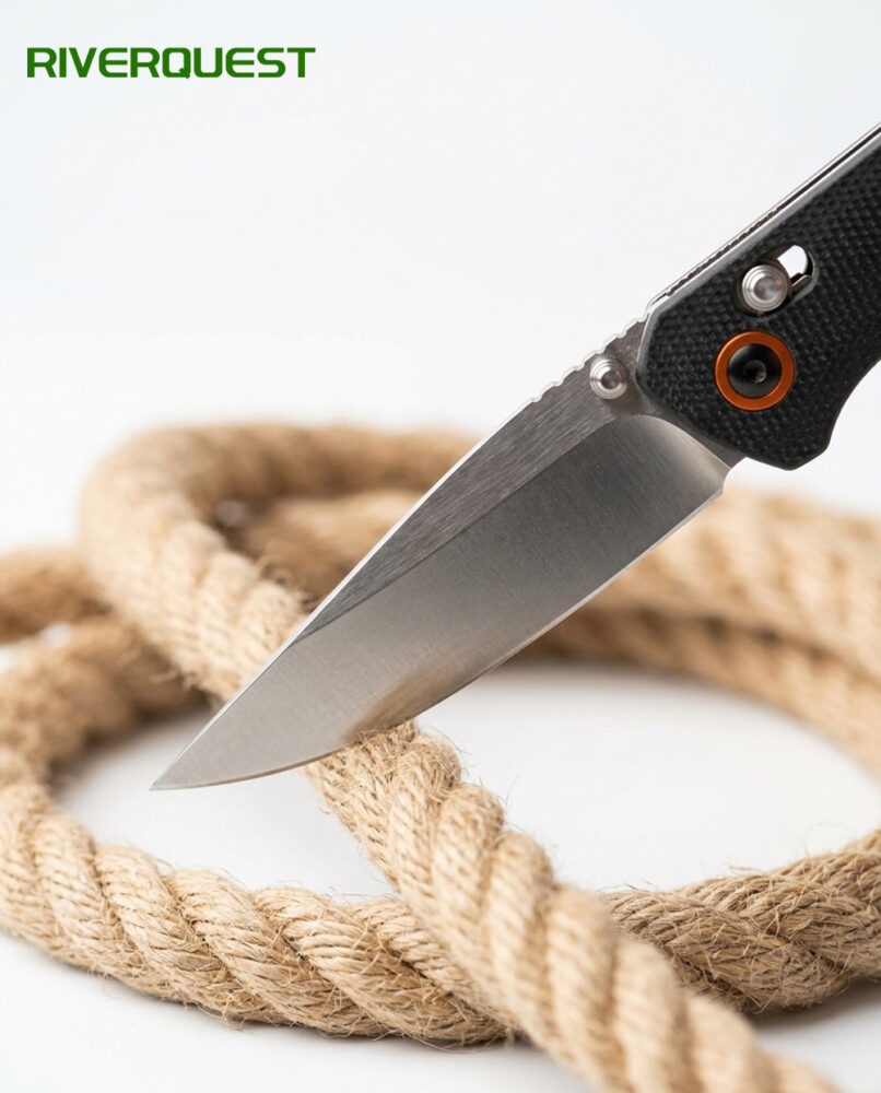 pocket folding knife 8cr steel tool with carbon fiber handle