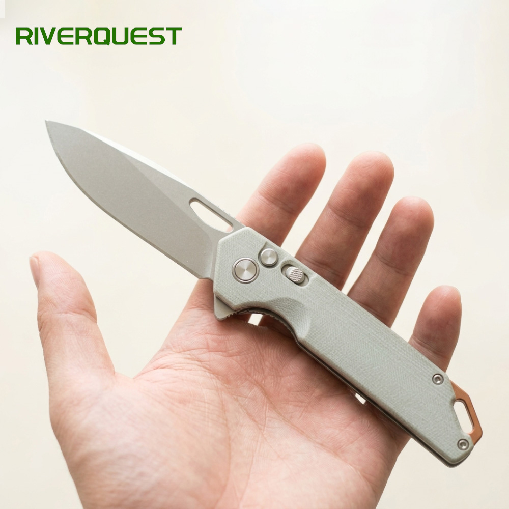 outdoor survival folding knife d2 steel blade with g10 handle