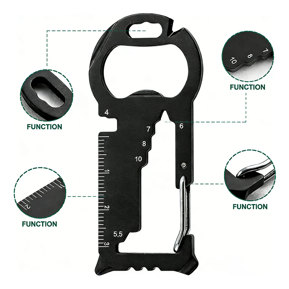 custom wrench screw ruler bottle opener 15 in 1 edc multi tool keychain multi tool key custom wrench screw ruler bottle opener 15 in 1 edc multi tool keychain multi tool key