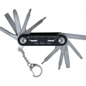 10 in 1 portable edc multifunctional folding tool, set with screwdriver and hex key