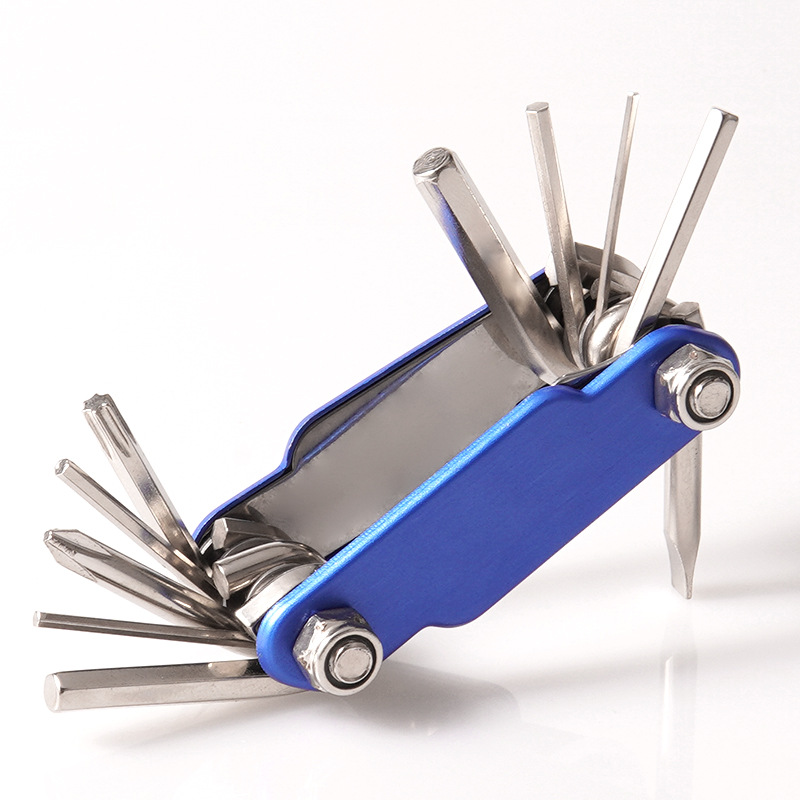 outdoor cycling repair tool 10 in one multifunctional screwdriver combination foldable high quality steel bicycle tool outdoor cycling repair tool 10 in one multifunctional screwdriver combination foldable high quality steel bicycle tool