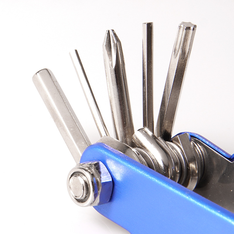 outdoor cycling repair tool 10 in one multifunctional screwdriver combination foldable high quality steel bicycle tool outdoor cycling repair tool 10 in one multifunctional screwdriver combination foldable high quality steel bicycle tool
