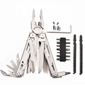 Home portable multifunctional combination tool foldable outdoor knife and pliers for wilderness use