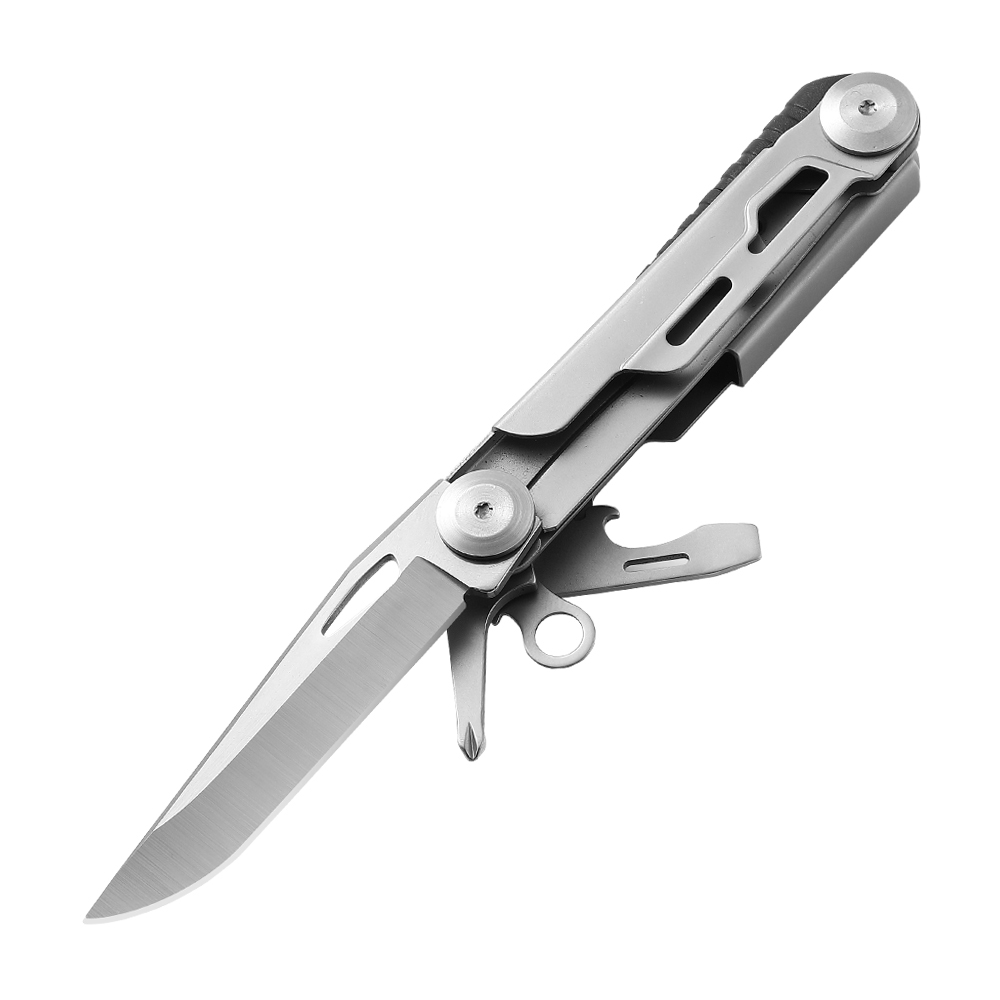 8 in 1 compact multitool for camping, hiking & emergency 8 in 1 compact multitool for camping, hiking & emergency