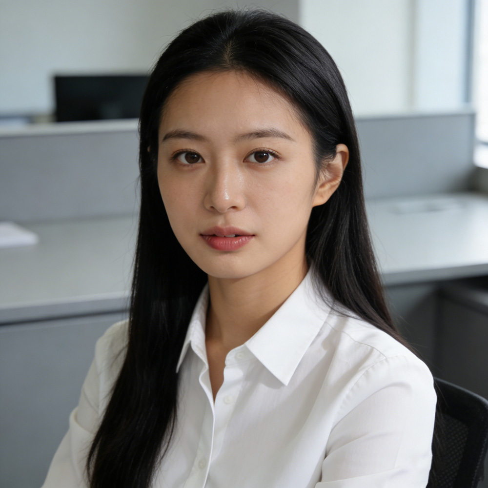 制作办公室女性客服头像 (2)