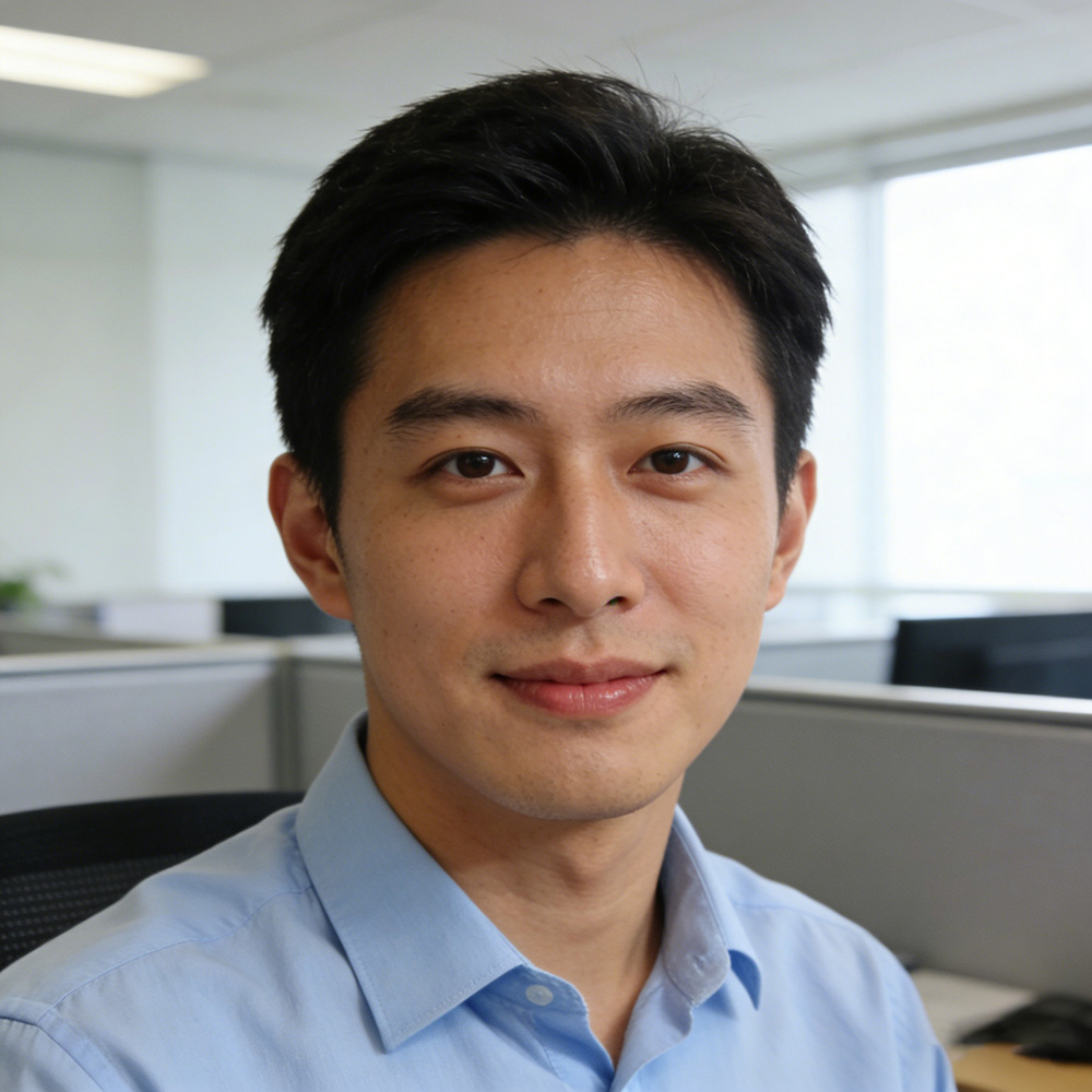 生成办公室男性客服头像