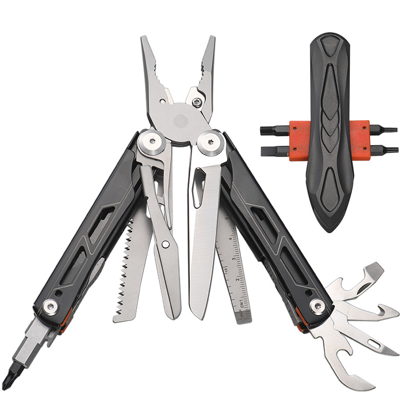 28 in 1 multitool pliers, 2cr13 stainless steel with glow in the dark feature 28 in 1 multitool pliers, 2cr13 stainless steel with glow in the dark feature