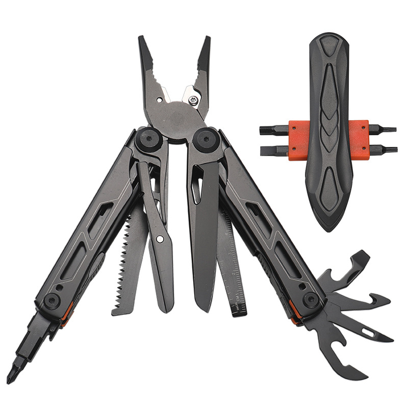 28 in 1 multitool pliers, 2cr13 stainless steel with glow in the dark feature 28 in 1 multitool pliers, 2cr13 stainless steel with glow in the dark feature