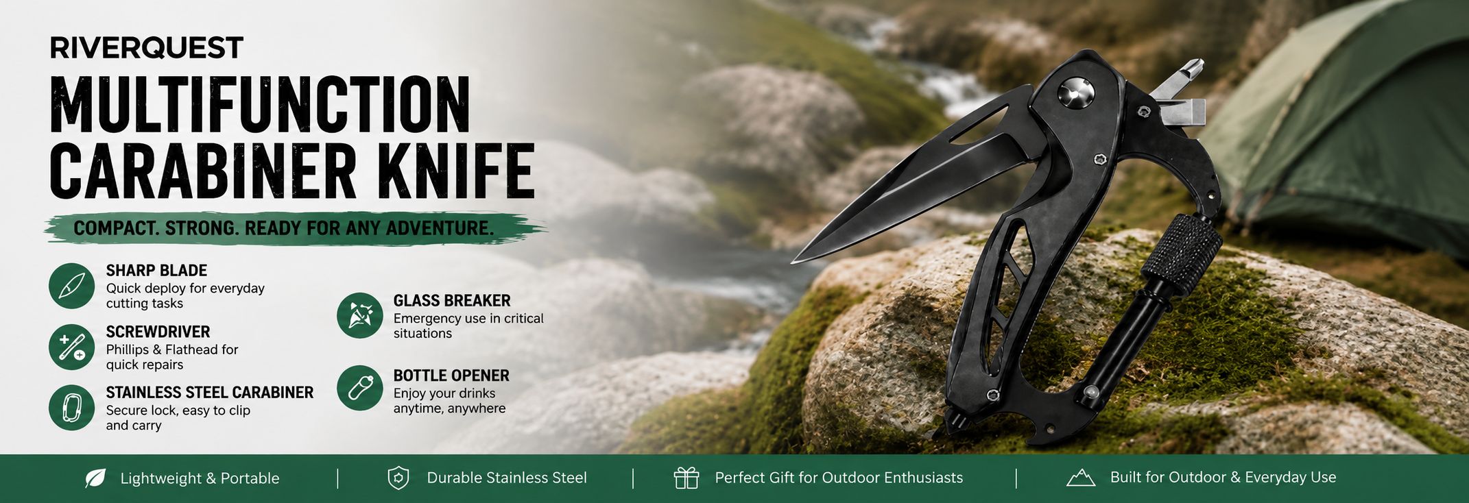 multifunctionn carabiner knife